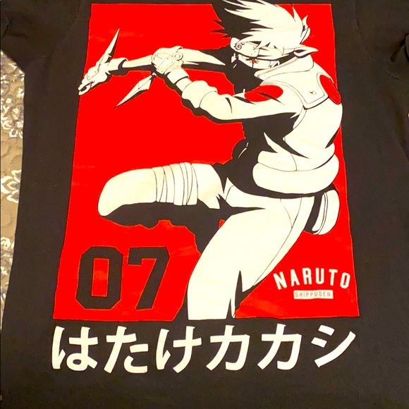 Kakashi Tshirt Enfant 6 à 14ans Naruto Shippuden T-shirt Teshirt Anime Otaku Teeshort